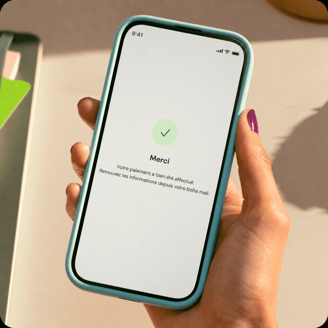 Validation d’une caution Gando sur téléphone